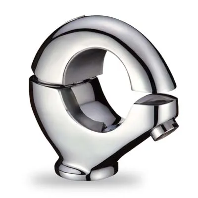 Immagine prodotto di Rubinetto monocomando per lavabo | Miscelatore monocomando per bagno | Miscelatore monocomando per lavabo | Miscelatore monocomando a leva singola | Rubinetteria argentata