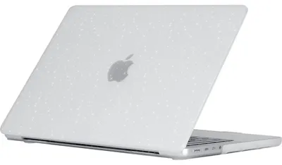 Produktbild von Mobigear Sparkle Schutzhülle für MacBook Pro 16 Zoll (2021-2026), Hartschale, Laptop-Hülle, MacBook-Case - Transparent - Modell A2485 / A2780 / A2991 / A3186 / A3428 / A3429