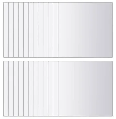 Produktbild von vidaXL 48-tlg. Spiegelfliesen-Set Quadratisch Glas