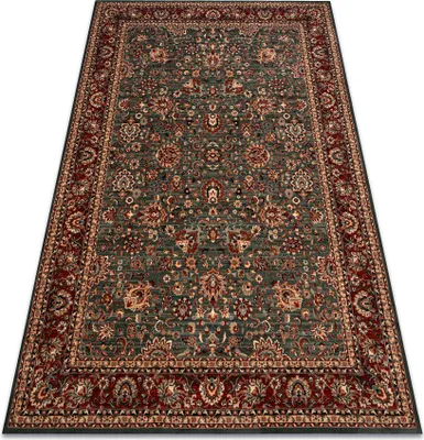 Zdjęcie produktu dla Dywan wełniany KASHQAI 4362 400 ornament  / bordo zielony 120x170 cm