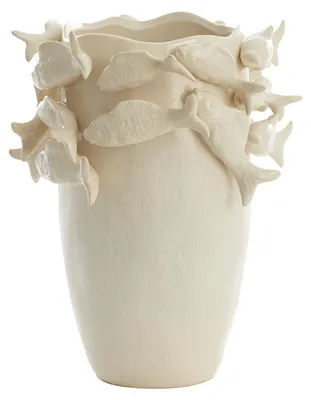 Zdjęcie produktu dla Vaza ceramiczna Light & Living FISH kremowa 29x28x36,5 cm