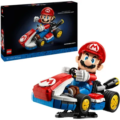 Obrázok produktu pre LEGO Super Mario Mario Kart™: Mario a Standard Kart, Stavebnica, 18 rok / roky, Plast, 1972 kusov, 2,54 kg