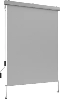 Produktbild von Grindi - Senkrechtmarkise Außenrollo Sonnenschutzrollo 200x250 - Solano III, hellgrau