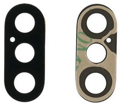 Produktbild von Apple iPhone XS (Max) Kamera Glas Linse + Kleber, Schwarz