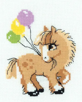 Produktbild von Riolis gezählt Kreuzstich Kit Pony Kumpel