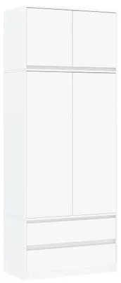 Obrázek produktu pro Skříň šatna s nástavcem 90x234 cm FRAMIRE B-9-NTIP bílá