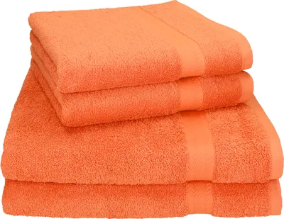 Produktbild von Betz 4-tlg. Handtuch-Set PREMIUM - 2 Liegetücher 2 Handtücher 100% Baumwolle  Farbe: orange