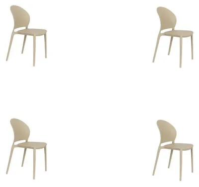 Produktbild von Novel Collection - Esszimmerstuhl Sjoerd - Beige - 52x45x82 cm