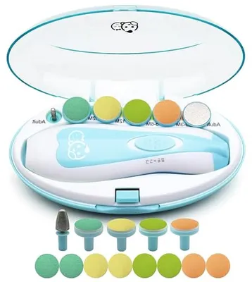 Productafbeelding van Baby Nageltrimmer 21 in 1 - Elektrische Nagelvijl voor Kinderen met LED Licht