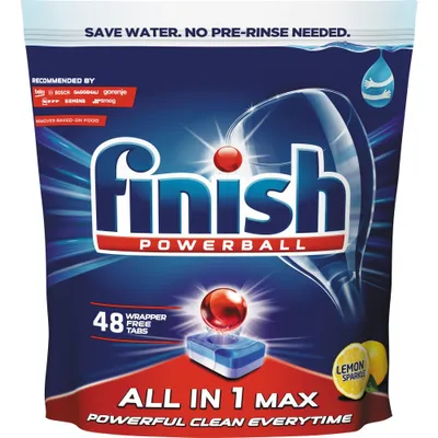 Produktbild von Geschirrspültabletten Finish All in 1 Max Lemon 48 Stück