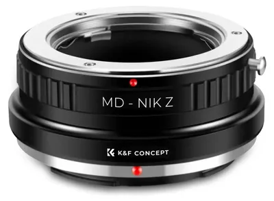 Produktbild von Kamera Objektivadapter - Minolta MD/MC auf Nikon Z - Manueller Fokus - Lens Mount Adapter - Adapterring für spiegellose Systemkamera