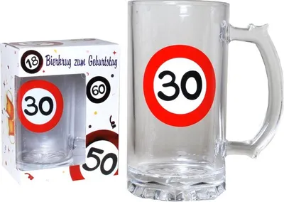 Produktbild von 1 Stueck Bierkrug 30 zum 30. Geburtstag