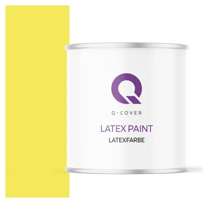 Produktbild von Latexfarbe  2 L Zitronengelb  2 L | Innenfarbe | Wandfarbe | Deckenfarbe | Klasse 3 Mattfarbe Scheuerfest Hohe Deckkraft