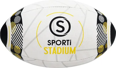 Produktbild von Teamswear Stadium (Size 4) Rugbyball - Weiß / Gelb | Größe: S.4