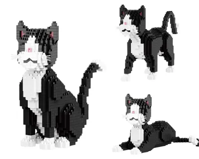 Produktbild von B-16626 - 3in1 Katzen schwarz-weiß (Balody)