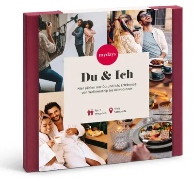Produktbild von mydays Geschenkbox Für Paare; Erlebnis verschenken oder selbst erleben; Gutschein für 2 Person(en)