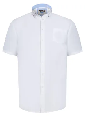 Image de Duke - "D555 James" chemise pour homme à manches courtes DC461 (4XL) (Blanc)