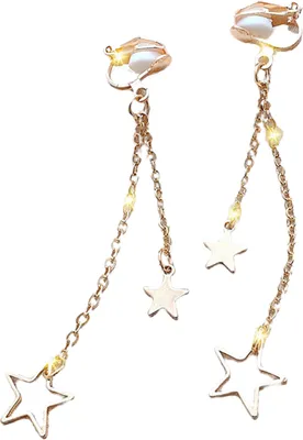 Produktbild von 1 Paar Clip-Ohrringe, Schleife, Quasten, Schmuck, nicht durchdringende Strass-Ohrringe, Geburtstagsgeschenke-20