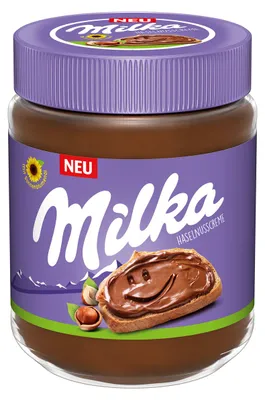 Image de Crème de noisettes à tartiner Milka aux noisettes corsées 350g