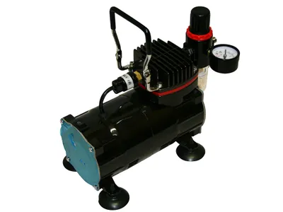 Zdjęcie produktu dla Bc-elec - TC-802 Mini Kompressor Airbrush Model AS18-2 Wersja błyszcząca czarna