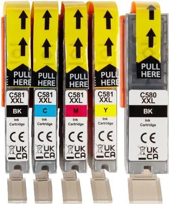 Produktbild von Crelando Druckerpatronen Multipack Qualitätstinte 580/581XL für Canon