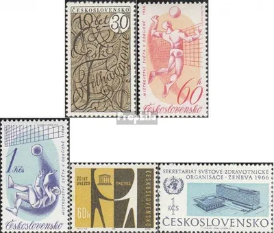 Produktbild von Briefmarken Tschechoslowakei 1966 Mi 1591,1596-1597,1615,1616 (kompl.Ausg.) postfrisch Philharmonie