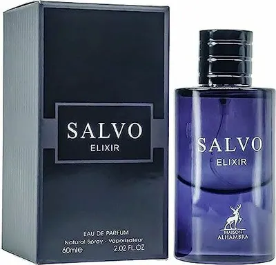 A perfume bottle and its box are displayed side-by-side against a white background.