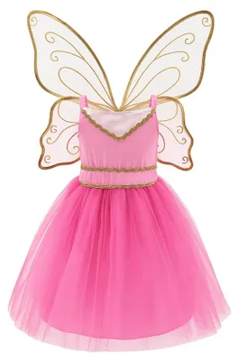 Produktbild von Für Kinder, Kleid Fee Noa Tiny - 5 - 7 Jahre - Rosa | by Labay