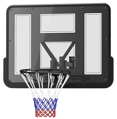 Obrázok produktu pre Koš na basketbal na stenu – vhodný na použitie v interiéri aj exteriéri | Farba: čierna