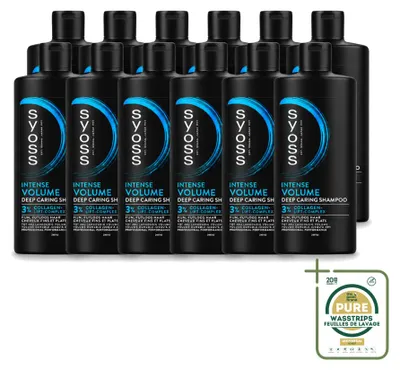 Immagine prodotto di 12 flaconi di shampoo volumizzante Syoss per capelli fini e senza volume - 440 ml - Confezione risparmio - 12 pezzi