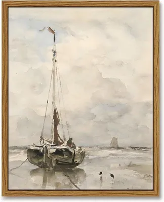 Image de Peinture à l'huile sur toile sur le thème maritime, 40 x