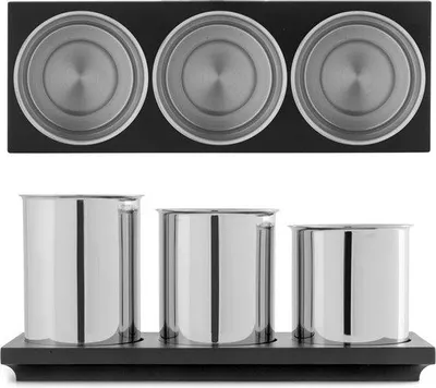 Produktbild von Edelstahl-Löffelhalter-Set, Silber, Küchenzubehör