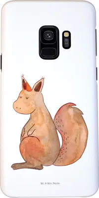 Produktbild von Mr. & Mrs. Panda Samsung Galaxy S9 Handyhülle Einhorn Glauben - Weiß - Geschenk, Unicorn, Hülle, Eichhorn, Smartphone, Einhörner, Handy Schutzhülle, Eichhörnchen, Cover