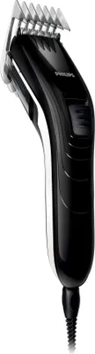 Zdjęcie produktu dla Philips Family Hairclipper QC5115/15 Rodzinna maszynka do strzyżenia włosów, Czarny, Biały, 3 mm, 2,1 cm, 4,1 cm, Prąd przemienny, 4,1 cm