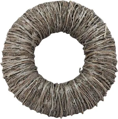Produktbild von HBX Wreath Country Wood-Mactan Grass White Wash D 35 cm