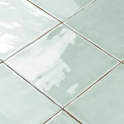 Produktbild von Fliese Creta-13 Salbei Grün Glänzend | 13x13 cm | 0.56 m²/s