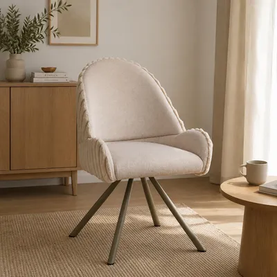 Immagine prodotto di Kinna - Sedia, Bianco Crema, 2 Sedie