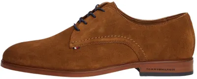 Zdjęcie produktu dla Buty Derby męskie Tommy Hilfiger, model "Dress Suede", wykonane z zamszu, kolor brązowy (Coconut)