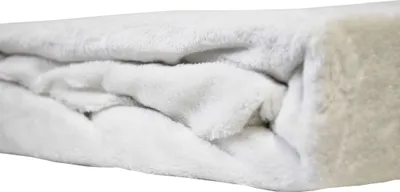 Produktbild von JACK Teddy Flausch Plüsch Bettwäsche 4tlg. 135x200cm Uni Cashmere Touch Weiß Grau Anthrazit Creme Einfarbig Warm, Farbe:Weiß