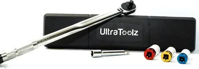 Produktbild von 210Nm Drehmomentschlüssel Set 5 tlg. mit Verlängerung