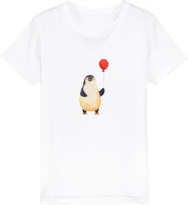 Produktbild von Mr. & Mrs. Panda Kleinkinder T-Shirt Pinguin Luftballon 12-14 Jahre (152/164) - Weiß - Geschenk, Kleinkind, Kindershirt, Teenager, Glück, Kirmes, Jahrmarkt, Freundin