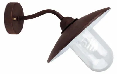 Zdjęcie produktu dla Zewnętrzna lampa ścienna Wally-2 IP44 rdzawy brąz