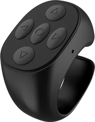 Produktbild von Bluetooth Ring Fernbedienung Portable Handy Selfie Timer Page Turner Controller Schwarz