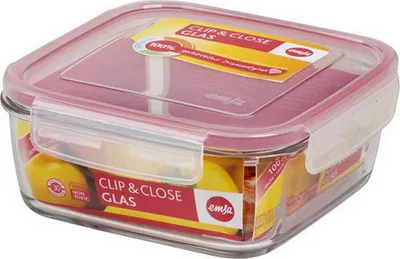 Produktbild von 1x Emsa Frischhaltedose Clip & Close "Glas" Aufbewahrung, Frischhaltedose