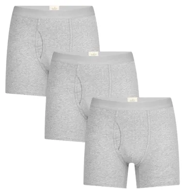 Produktbild von Bio-Baumwoll-Herren Boxershorts mit Eingriff - 3er Pack