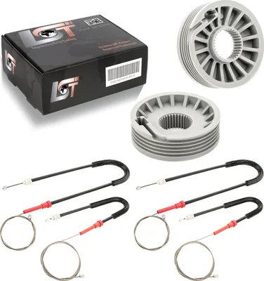 Produktbild von 2x Elektrischer Fensterheber RepSet Seilzug Rolle hinten für MITSUBISHI COLT CZC