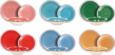 Produktbild von 18-teiliges Keramik-Essgeschirr-Set