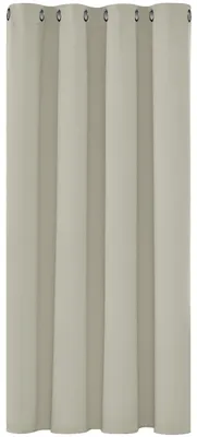 Image de Rideau occultant à œillets, idéal pour une chambre d'enfant, rideau thermique à œillets, épais, pour une isolation thermique, protège du froid et de la chaleur, 138x132 cm (hauteur x largeur), beige clair, 1 pièce – Dimensions : hauteur 138 cm x largeur 132 cm (lot de 1)