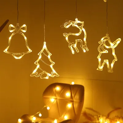 LED-Lichterkette, 60 warmweiße Lichter, 6 m, Timer, Innen