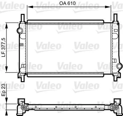 Produktbild von VALEO 731550 Kühler Wasserkühler Motorkühler